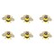 6 Pack Cute Funny Rhinestone Bee Brooches Pin Set Fashion Enamel Crystal Animal Insect Themed Bags Backpacks Jackets Hat Lapel Brooch for Women Gold Plated