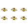 6 Pack Cute Funny Rhinestone Bee Brooches Pin Set Fashion Enamel Crystal Animal Insect Themed Bags Backpacks Jackets Hat Lapel Brooch for Women Gold Plated