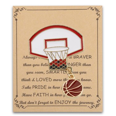 Basketball Brooch Pins Basketball Gifts for Basketball Lovers Gifts Basketball Players Gifts basketball coach gifts