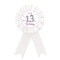 Happy 13th Birthday Tinplate Badge Pin, It&#39;s My 13th Birthday Button Pin, Purple Crown Happy Birthday White Rosette Badge Pin for Girl, Diamond Brooch Buttons for Thirteen Birthday Party