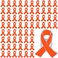 Sureio 100 Pieces Orange Awareness Ribbon Pin Jewelry Brooch Pin Leukemia Multiple Sclerosis Lymphoma Awareness Pin with Secure Clutch Back Cerebral Cancer Awareness Lapel Pin
