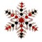 SELOVO Multicolor Bling Crystal Snowflake Brooch Pin Christmas Accessory Gold Tone