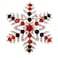 SELOVO Multicolor Bling Crystal Snowflake Brooch Pin Christmas Accessory Gold Tone