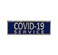COVID-19 Commendation bar / Lapel uniform pin for Police and fire - Blue and Silver