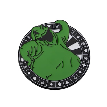 Nightmare Oogie Brooch Oogie Movie Fans Inspired Gifts Oogie Enamel Pin Nightmare Movie Merchandise, Large