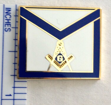 Apron Masonic Lapel Pin