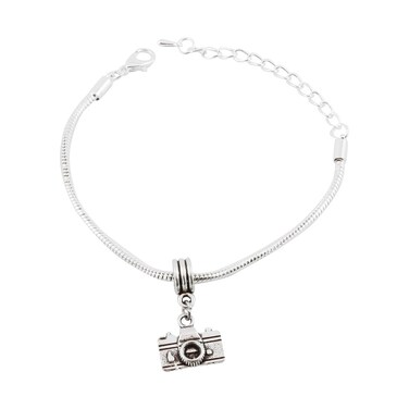 Photographer Gifts Camera Jewelry Camera Bracelet for Women Bracelet Silver Plated Chain Charm Novelty Photography Gifts Camera Gifts for Women Men and