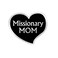 Cherished Moments LDS Missionary Mom Heart-Shaped Lapel Pin (Silver Tone) in Gift Box with Poem