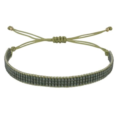 C&middot;QUAN CHI Summer Sweet Candy Color Seed Beaded Strand Bracelets Beach Bangle Cuff Wrap Bracelets Women Fashion Handmade Bracelets （25E）