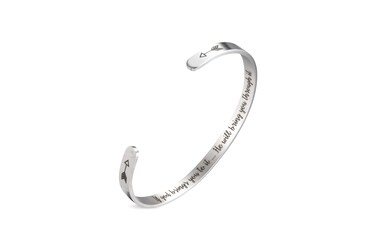 A N KINGPiiN Inspirational Bracelets for Women Inspirational Gift for Women, Men Motivational Birthday Cuff Bangle Friendship Personalized Mantra Jewelry Come Gift Box