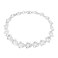 AeraVida Pretty Casual Plumeria Flower Link Bracelet   .925 Sterling Silver Elegant Floral Jewelry for Women   Delicate and Stylish Everyday Accessory