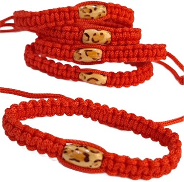Thai Sawasdee 5 Pieces Adjustable Braided Rope Bracelet for Men and Women Woven Lucky Red Amulet String Bracelets Gift for Friendship Couples Peace &amp; Protection