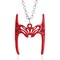Sphers Scarlet Witch Necklace Women Wanda Maximoff Red Crown Pendant Necklace Scarlet Witch Jewelry