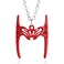 Sphers Scarlet Witch Necklace Women Wanda Maximoff Red Crown Pendant Necklace Scarlet Witch Jewelry