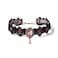 CSIYANJRY99 Gothic Choker Necklace for Women Halloween Red Crystal Vampire Choker Steampunk Lace Choker Witch Costume Accessories (Pink)