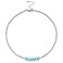 ERNAULO Colorful Beaded Necklaces for Women Crystal Bead Necklace Beach Necklaces Boho Necklaces for Women Pearl Beaded Choker Necklace Stainless Steel 18K Gold Plated Choker CK-Silver-Turquoise