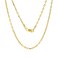 JEWELHEART 10K Real Gold Link Chain Necklace - 2mm Diamond Cut Cable Chain - Dainty 10K Yellow Gold Necklace For Women with Lobster Clasp 14