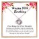 CHICLOVE Birthday Gifts for Women, 30TH 40TH 50TH 60TH 70TH 80TH 90TH Birthday Gifts, Happy Birthday Necklace, 925 Sterling Silver Birthday Necklace, Birthday Jewelry for Women