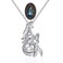 MIFYNN Mermaid Luminous Necklace Glow in the Dark Mermaid Pendant Necklace Fairy Tail Mermaid Tail Necklace for Women (Green)