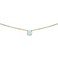 Lovve Yellow Gold Flashed Sterling Silver Round-cut Created Opal Solitaire Choker Necklace for Women