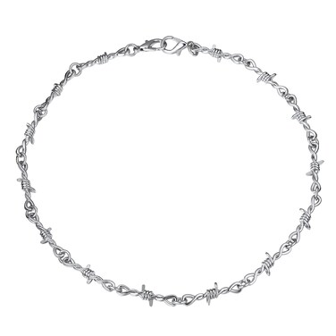 Alt Jewelry Necklace Alt Chains Necklace Barbed Wire Chain Aesthetic Necklace Choker