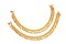 Deccani Handicrafts Daily Use Metal Alloy(Panchaloha) Anklets for Women- Curb Chain with Big Hanging Beads