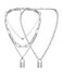 Tanyoyo Heart Lock Pendant Chain Choker Necklace for Women Men Eboy Egirl Male Emo Goth Pendants Necklaces Set