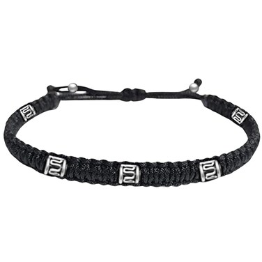 DARSHRAJ Silver Anklet For Women   Cylinder Solid Beads Anklet For Women  Bracelet For Men   Fully Adjustable No Size Issue