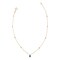 Au Naturale 14k Yellow Gold Evil Eye Charm Bead Station Anklet (adjustable to 9 or 10 inch)