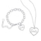 Barbie Crystal Heart Necklace &amp; Bracelet Set