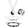 Peutlhomy 6 Pieces Matching Yin Yang Necklace Set for Women Yin and Yang Necklaces Bracelets Yin Yang Tai Chi Ring for Friendship Boyfriend Girlfriend Bff Necklace for 2 (Yin yang set)