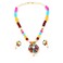 Jewar Necklace Indian Ethnic Wedding Faux White Pearl Pacchi Work Multi-Color Acrylic Beads Stone Handmade Beaded Statement Bollywood Fancy Party Wear Jewelry Set with Earrings for Women (Multicolor)
