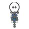 RUIYIMING Statement African Necklace For Women African Jewelry Costume Earring Sets Tribal Fashion Colorful Big Rhinestone Crystal Pendent Collar Choker Bold Chunky Bib Handmade (D Black Silver)
