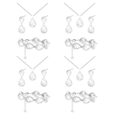 uqvn Will You be My Bridesmaid Jewelry Set for Wedding of 8, Gold Bridesmaid Necklace Earrings Bracelet Jewelry Set,Bridesmaid Proposal Gifts