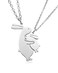 HOFOYA Rabbit Matching Mom and Daughter Necklace 2 - Grandma and Teen Granddaughter Necklace Set 2 Cute Cartoon Bunny Family Love Match Necklace Set of 2 Jewelry Gifts for Women