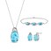 Stauer - Women's Sea of Love Larimar Collection, Pendant, Earrings, and Bracelet