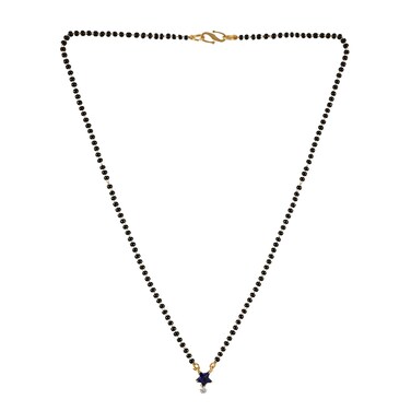 Efulgenz Indian Jewelry Mangalsutra Traditional Black Beads Mangalsutra Pendant with Chain Jewelry for Women