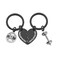 SEIRAA Keychain Workout Jewelry Fitness Gift Weightlifting Keychain Fitness Couples Gift Friendship Keychain (keychain black)