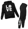 Matching Volleyball Hoodies &amp; Leggings for Women Teen Girls Fans Team Players Love Hoodie &amp; Legging Set Black Small/Black Small