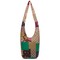 Women Shoulder Handbags Fashion canvas Hippie Crossbody Bags Bohemian Animal Prints Hobo Bags (Orange)