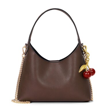 JQWSVE Hobo Purse for Women Trendy Leather Shoulder Bag Tote Handbag Cherry Purse Small Hobo Crossbody Bag Retro Fall Purse