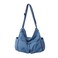 Yohora Denim Shoulder Bag Casual Style Lightweight Retro Travel Shopper Crossbody Handbag for Women Jean Tote Purse