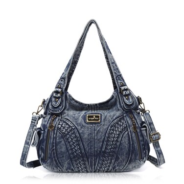 Washed denim Purses and Handbags Women Jean Tote Bag Shoulder Bags Top Handle Satchel Handbag