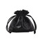 Small Leather Drawstring Bucket Bag Hobo Bucket Bags and Purses Crossbody Bucket Satchel Bag Soft Drawstring Purse (Black)