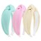 YanJie Headbands for Girls - Non Slip Fashion Wide Top Knotted Headbands, Comfortable Cute Hair Accessories, Pink 3Pcs