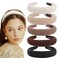 ACO-UINT 5 Pack Padded Headbands with Soft Fabric - Plain Thick Hair Accessories for Women and Girls
