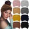 Sefiinh Extra Wide Headbands For Women 7'' Large Headband Twist Head Bands Women's Hair Band Stretchy Turban Styling Accessories 8 Pack