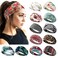 AKTVSHOW 12 Pack Boho Headbands - Wide Non-Slip Elastic Headbands, Trendy Hair Accessories for Women's Yoga, Workout, and Fashion