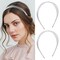 AOREAS 2PCS Multi Layered Metal Headbands for Women,Gold Fashion Elegant Hairband, Non Slip Hair Accessories Headpiece for Women Girls(Silver Silver)