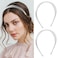 AOREAS 2PCS Multi Layered Metal Headbands for Women,Gold Fashion Elegant Hairband, Non Slip Hair Accessories Headpiece for Women Girls(Silver Silver)
